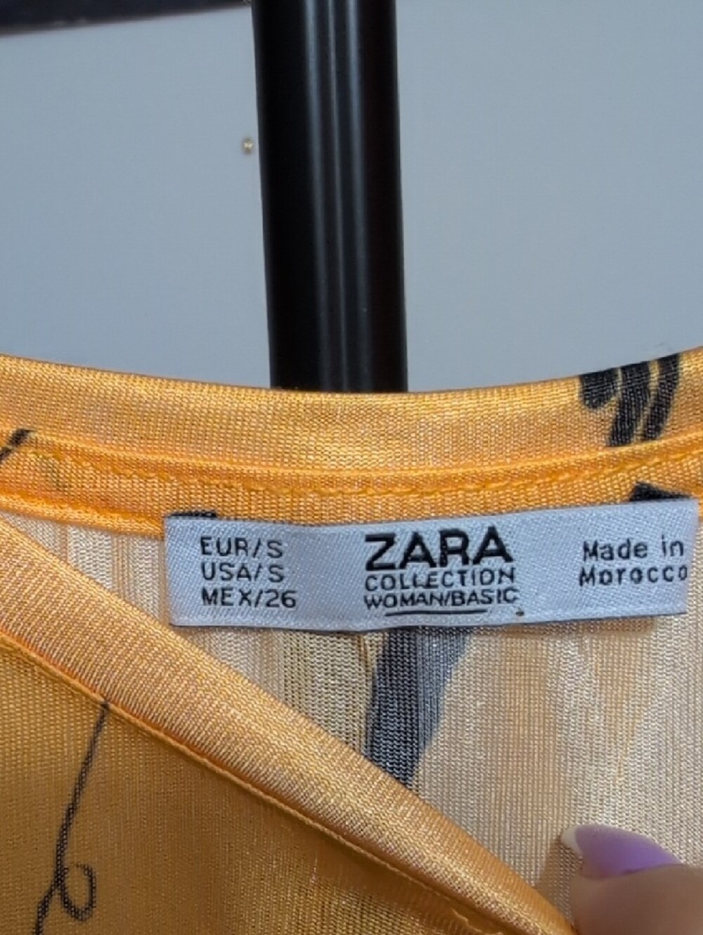 Zara Yellow Printed Cap-Sleeve Maxi Dress - Picture 5 of 11